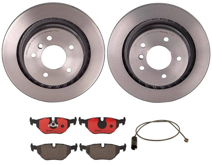 BMW Brembo Brake Kit Pads and Rotors Rear (312mm) (Ceramic